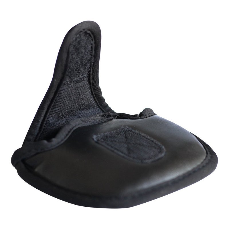 PGC Small Black Golf Putter Headcover Leatherette Club Head Cover Perfect for Mallet Putters Fits Most 2 Ball Putters Clubs - Image 5